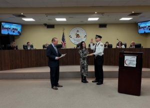 Council swears in incumbents and police chief