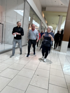 Mayor walks the walk on wellness at mall